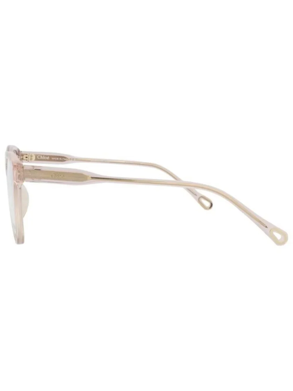 New Chloé Womens Square/Rectangle Pink Pink Transparent Fashion Designer Eyeglas